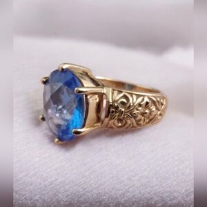 Ross-Simons Blue CZ Stone Sterling Silver Ring | Size 6